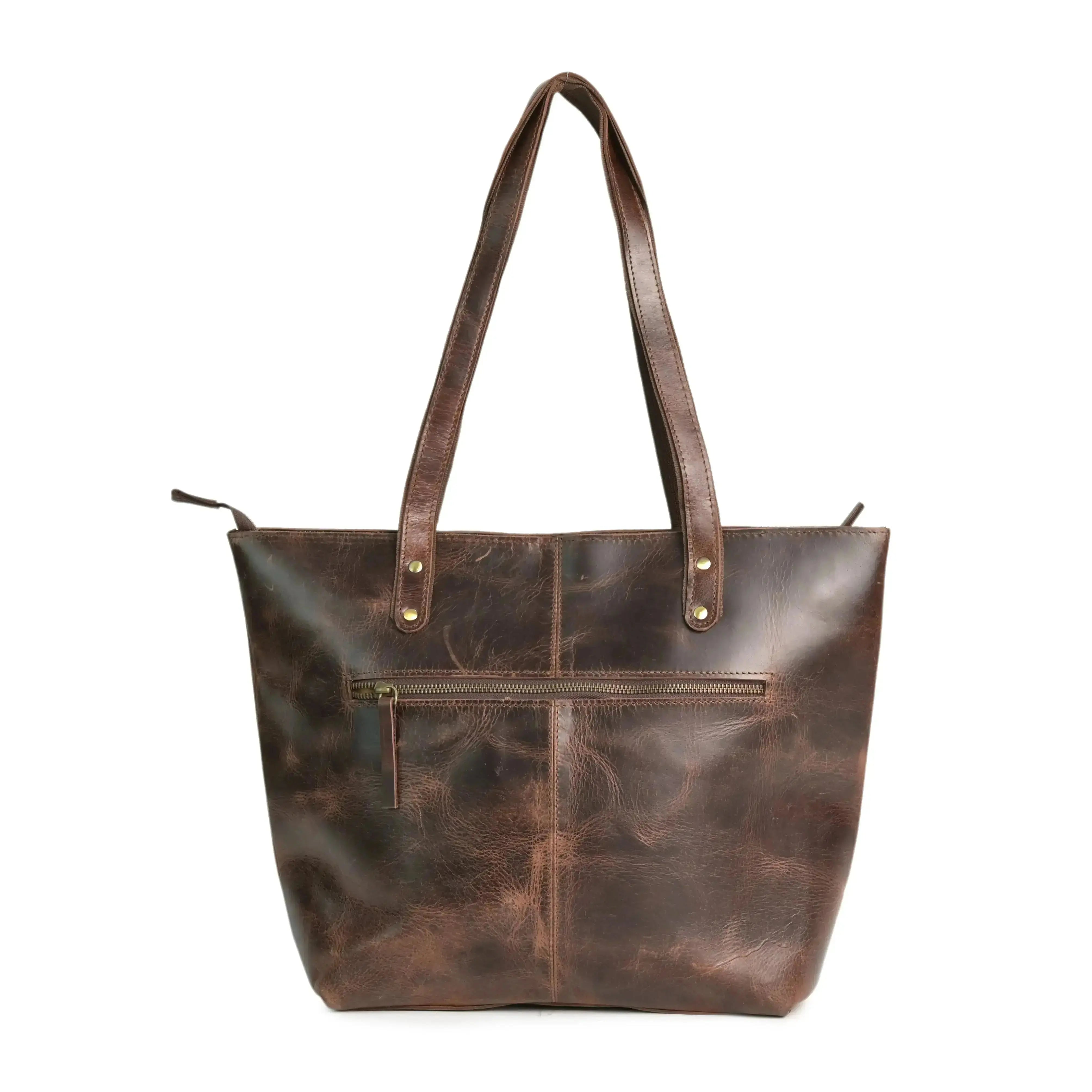 Vintage Genuine Leather Tote - abitoamerica